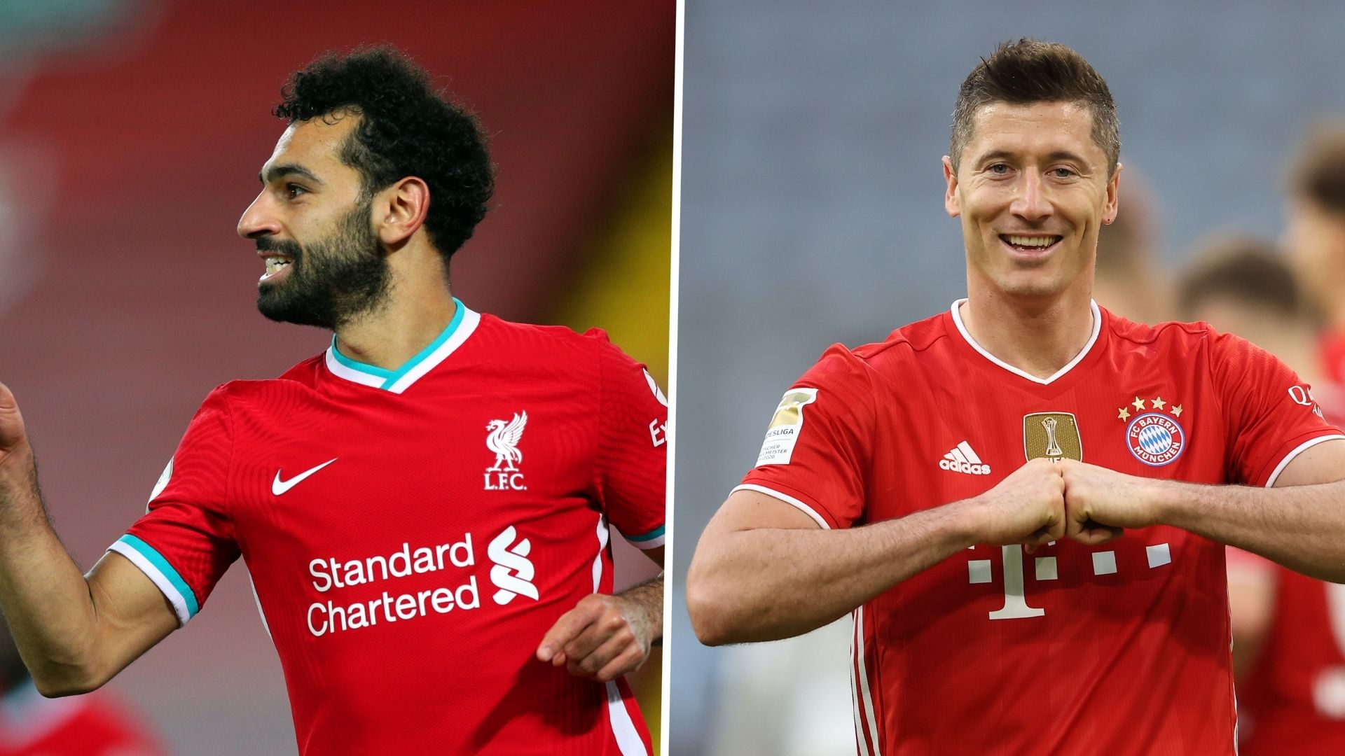 Mo Salah Robert Lewandowski 2021