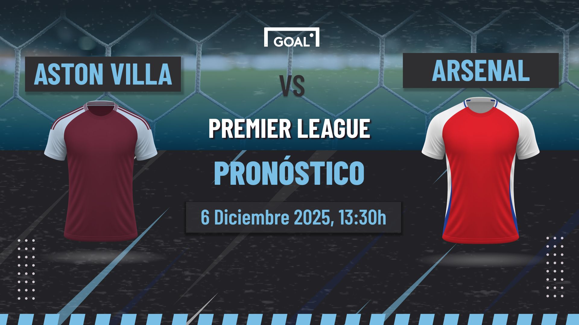 Aston Villa vs Arsenal Pronóstico y Apuestas Premier League | 06/12/25