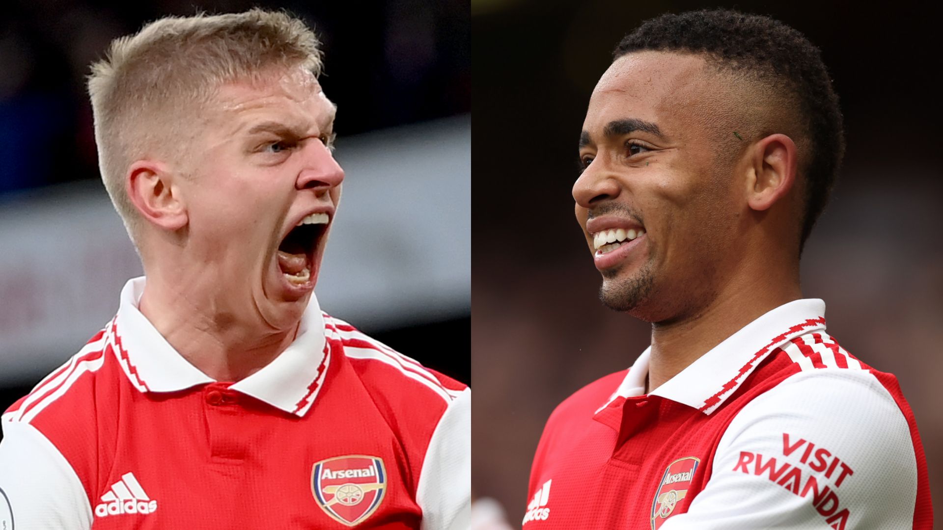 Oleksandr Zinchenko Gabriel Jesus Arsenal 2022-23