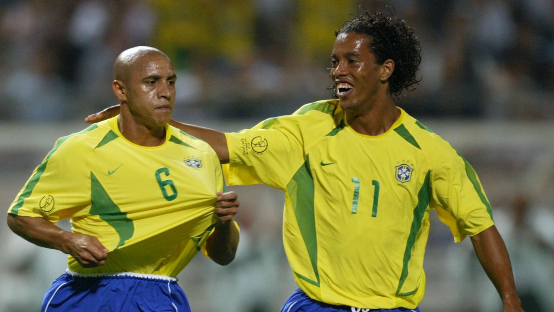 Roberto Carlos Ronaldinho Brésil Coupe du monde 2002