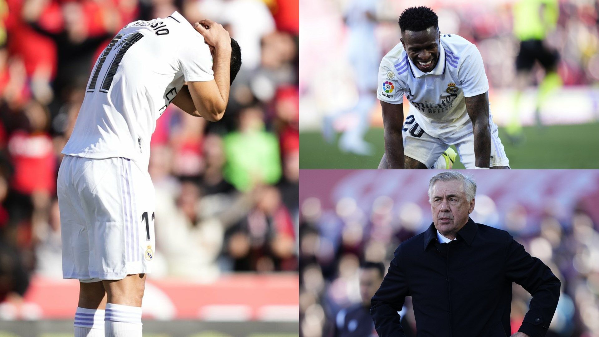 Asensio Vinicius Ancelotti Real Madrid GFX