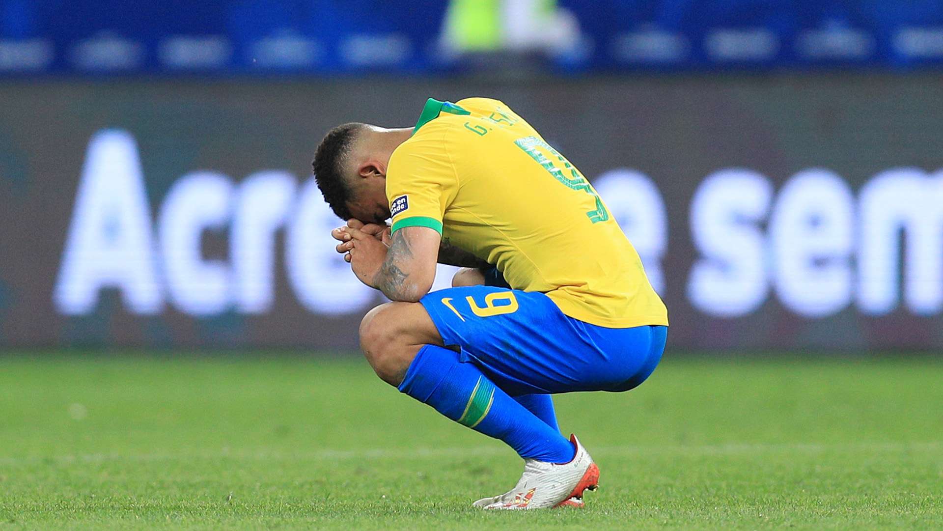 Gabriel Jesus penalti perdido Brasil Peru Copa América 22062019