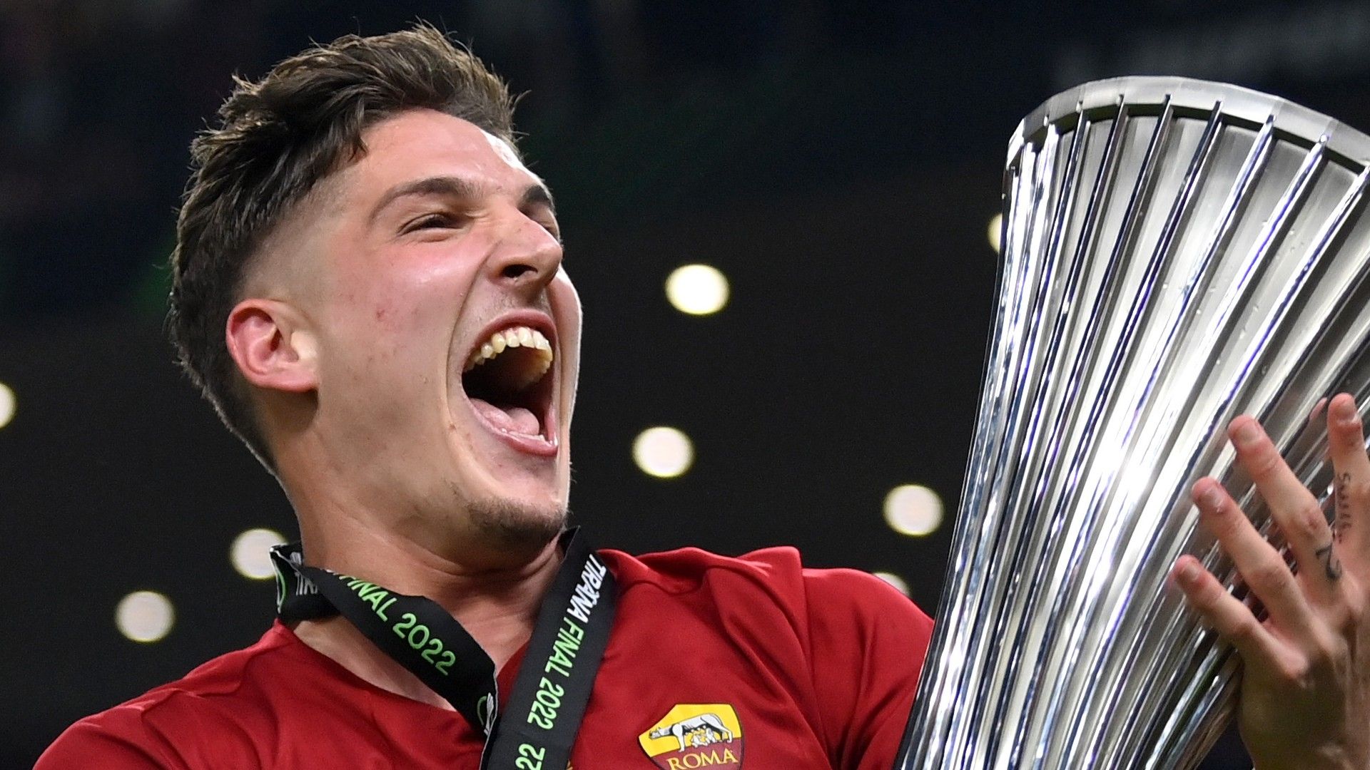 Nicolo Zaniolo Roma Europa Conference League 2022