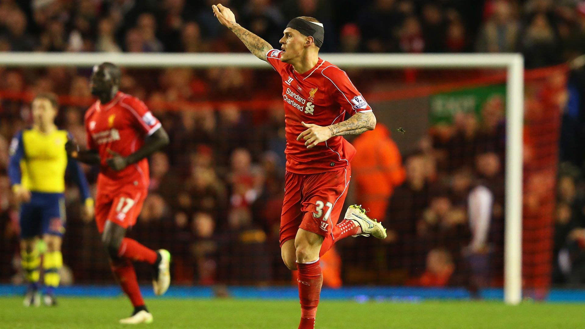 Martin Skrtel Premier League Liverpool v Arsenal 211214