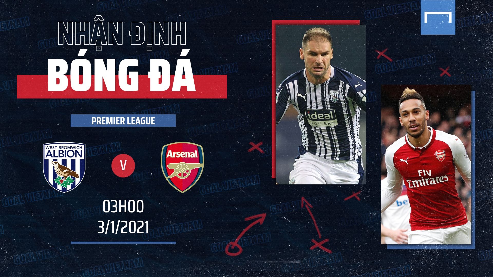 Preview West Brom Arsenal Premier League 2020/21 GFX