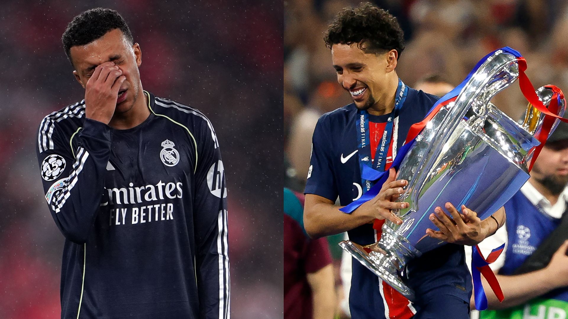 Kylian Mbappe PSG Champions League trophy