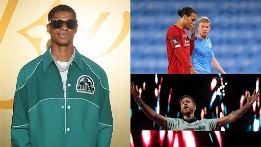 Four Premier League rivals were spotted at a Calvin Harris gig together