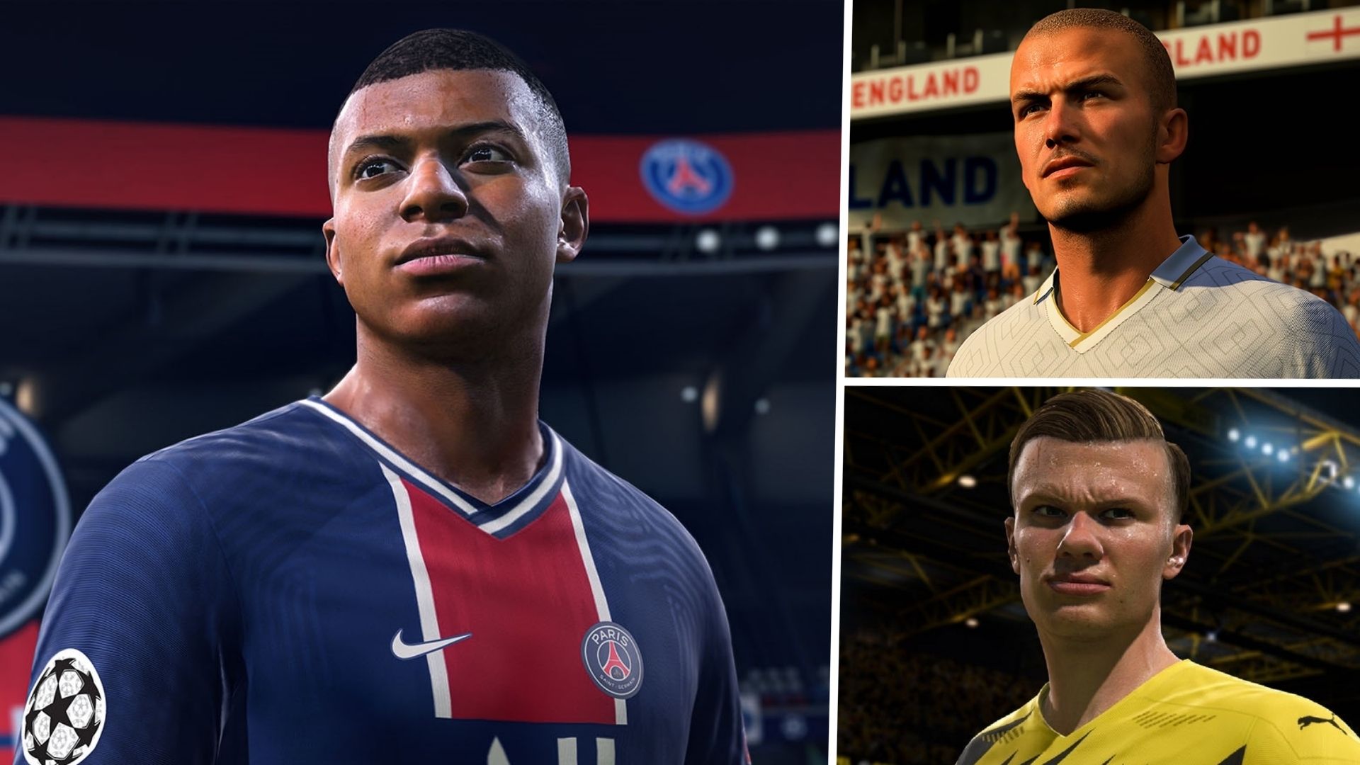 FIFA 21 Kylian Mbappe David Beckham Erling Haaland
