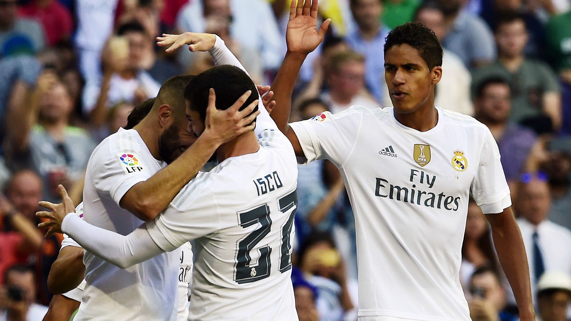 Karim Benzema Isco Varane Real Madrid Granada La Liga 19092015