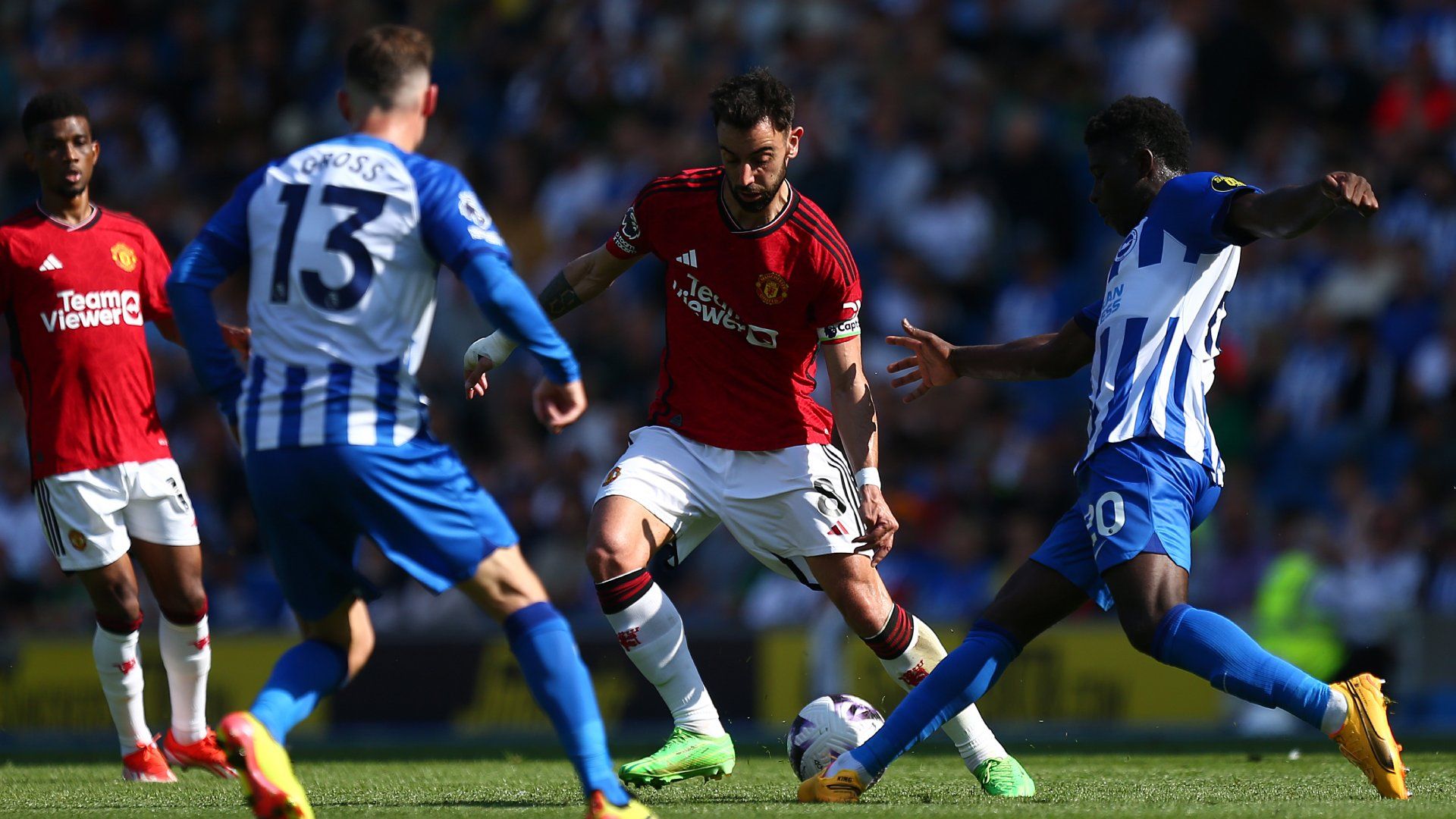 Bruno Fernandes Manchester United Carlos Baleba Brighton 2023-24