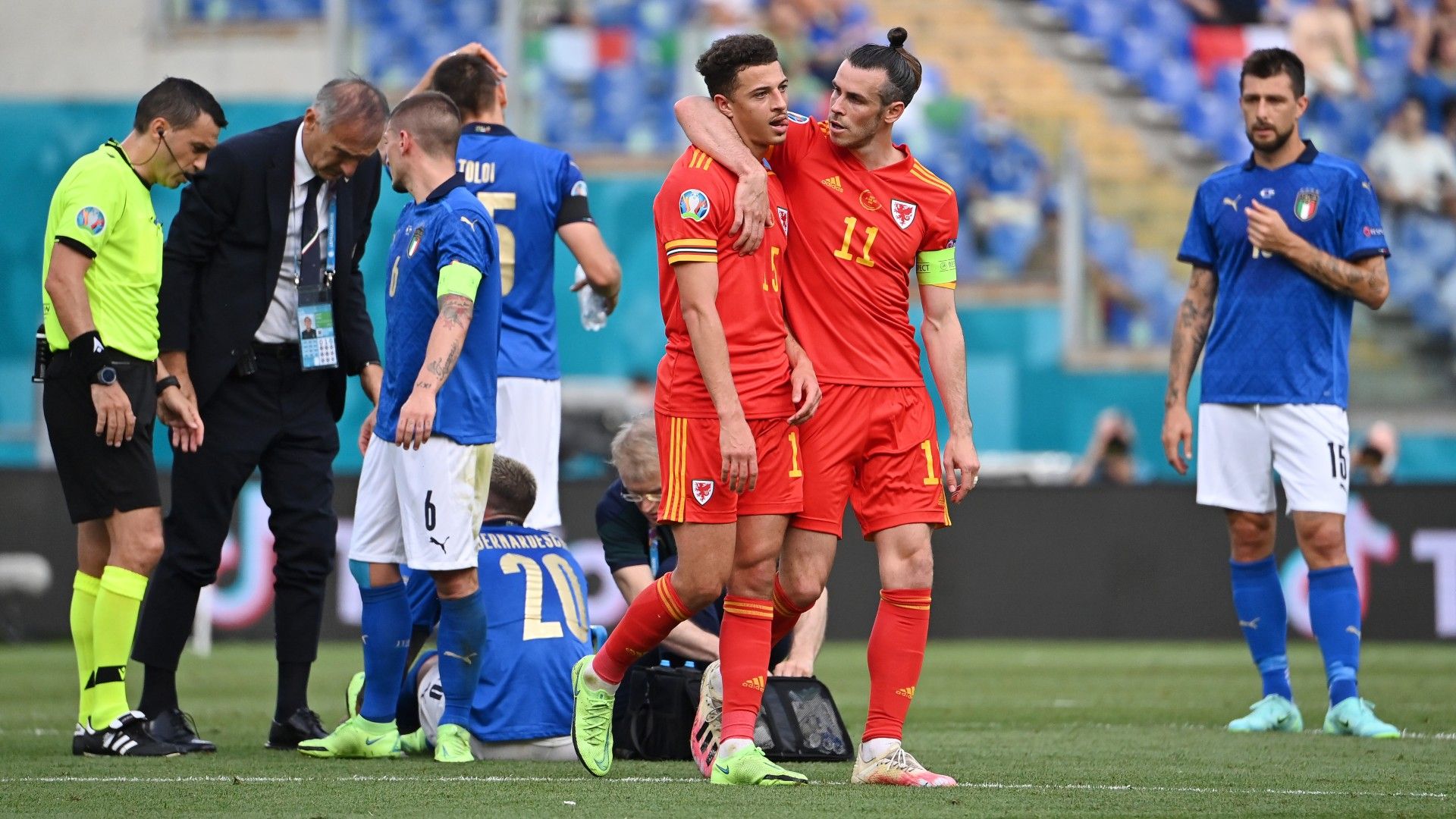 Ethan Ampadu Federico Bernardeschi Italy Wales Euro 2020 20062021