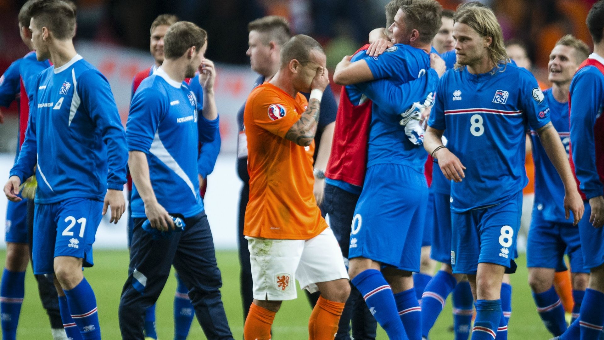 Sneijder Netherlands Iceland Euro Qualifier 09032015
