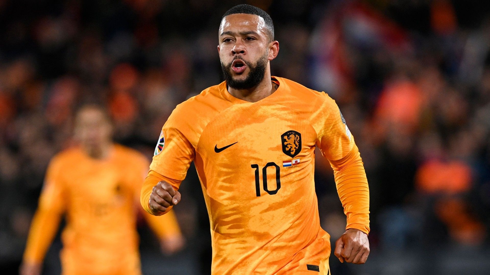 Netherlands' forward Memphis Depay