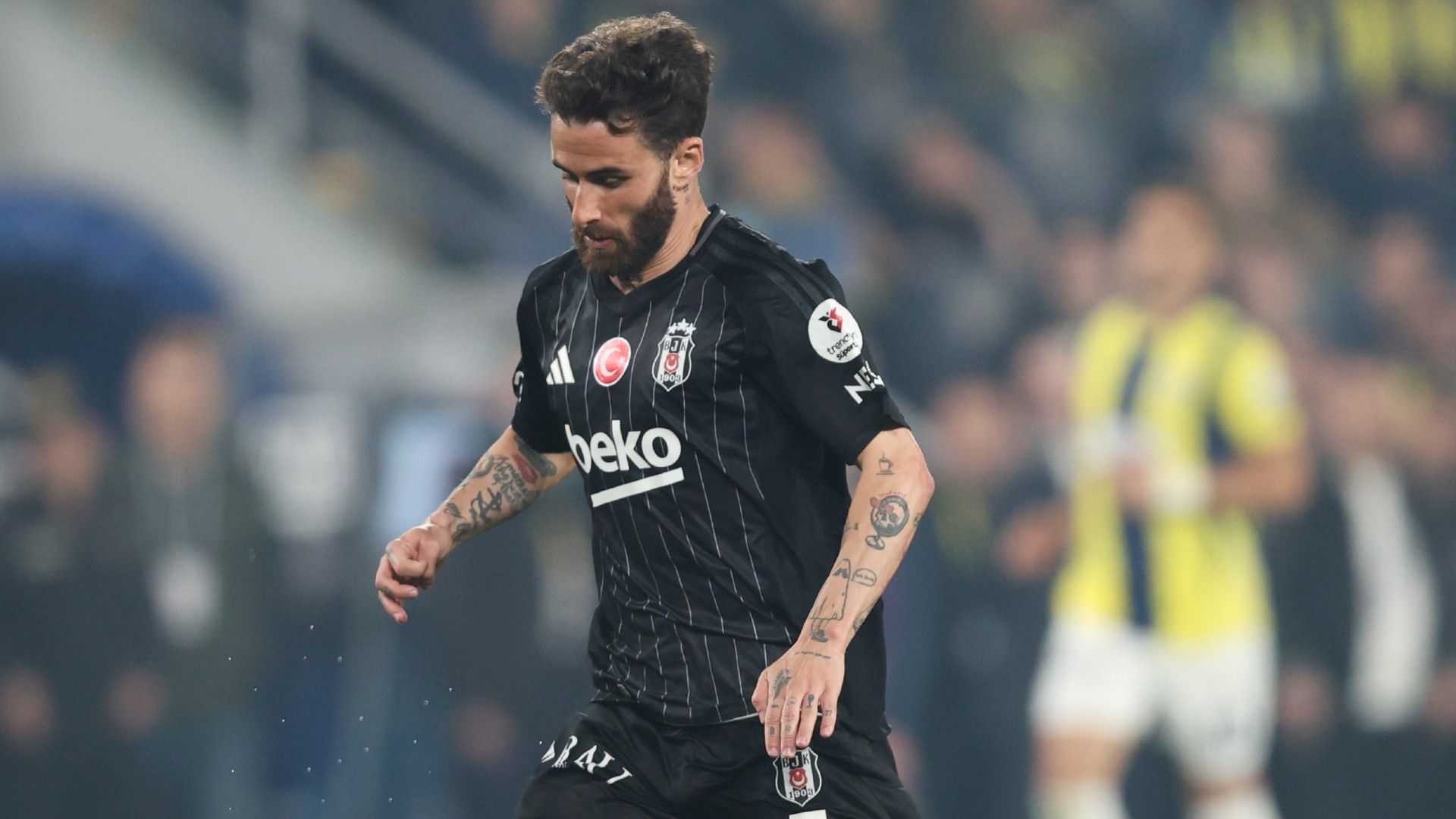 Rafa Silva of Besiktas runs with the ball 