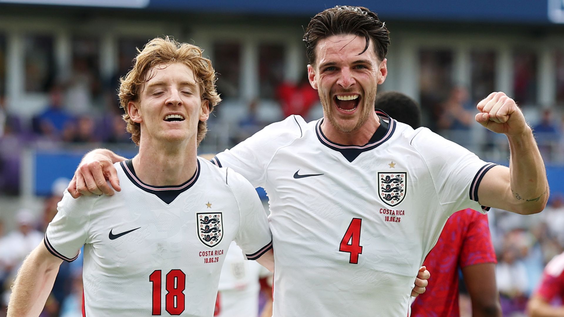 Anthony Gordon Declan Rice England 2026 Costa Rica