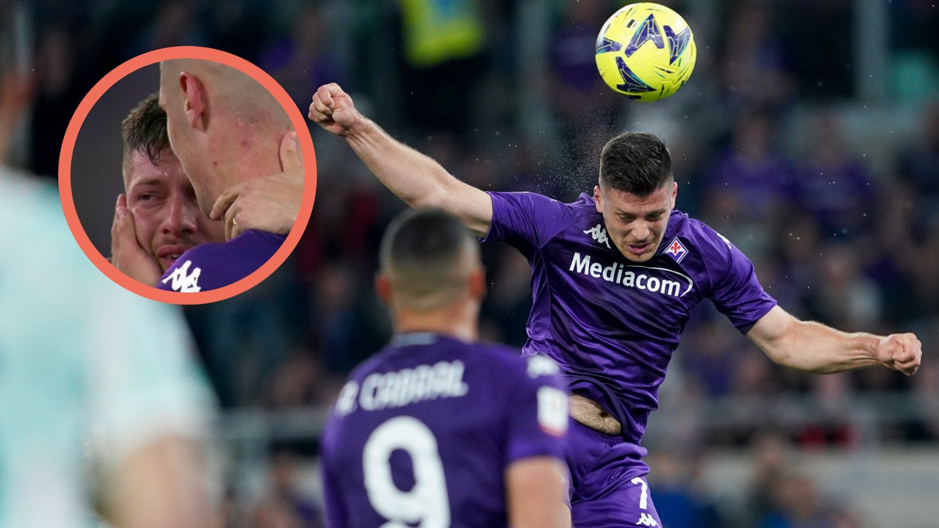 Jovic disperato Fiorentina Inter