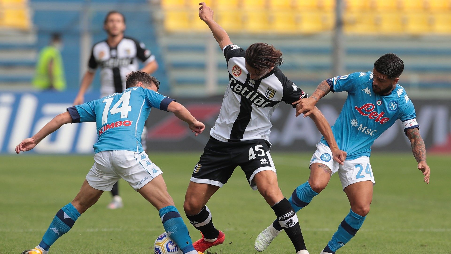 Insigne Mertens Inglese - Parma Napoli - Serie A 2020/21