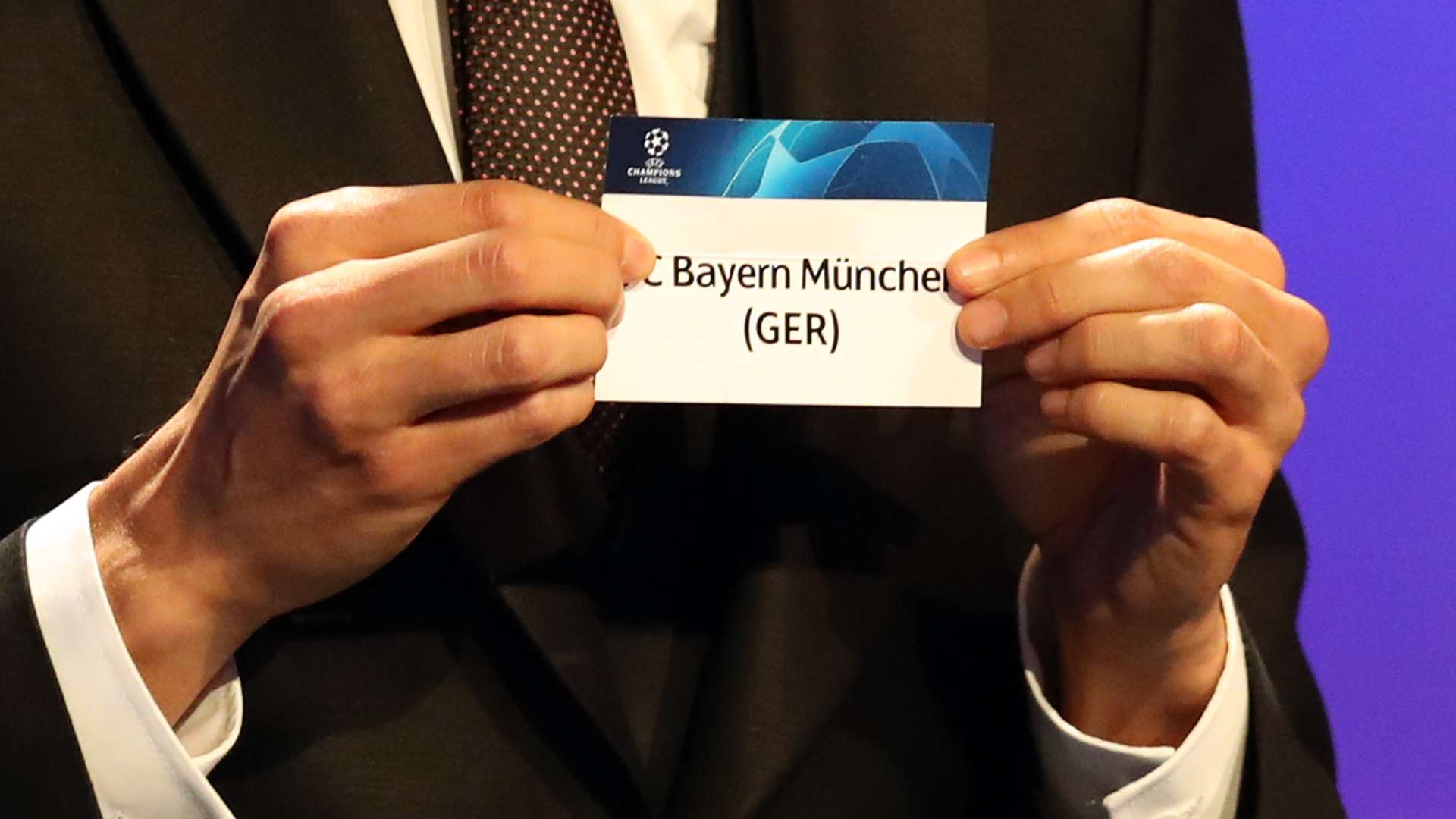 Champions League Draw Bayern München 30082018