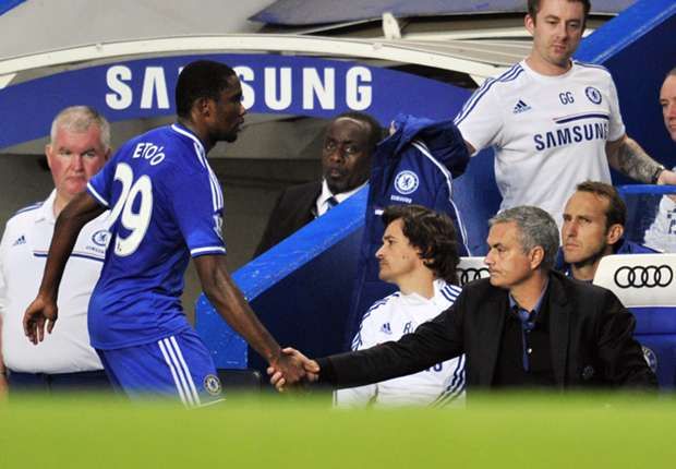 Samuel Eto'o _ Jose Mourinho  _ Chelsea_Everton