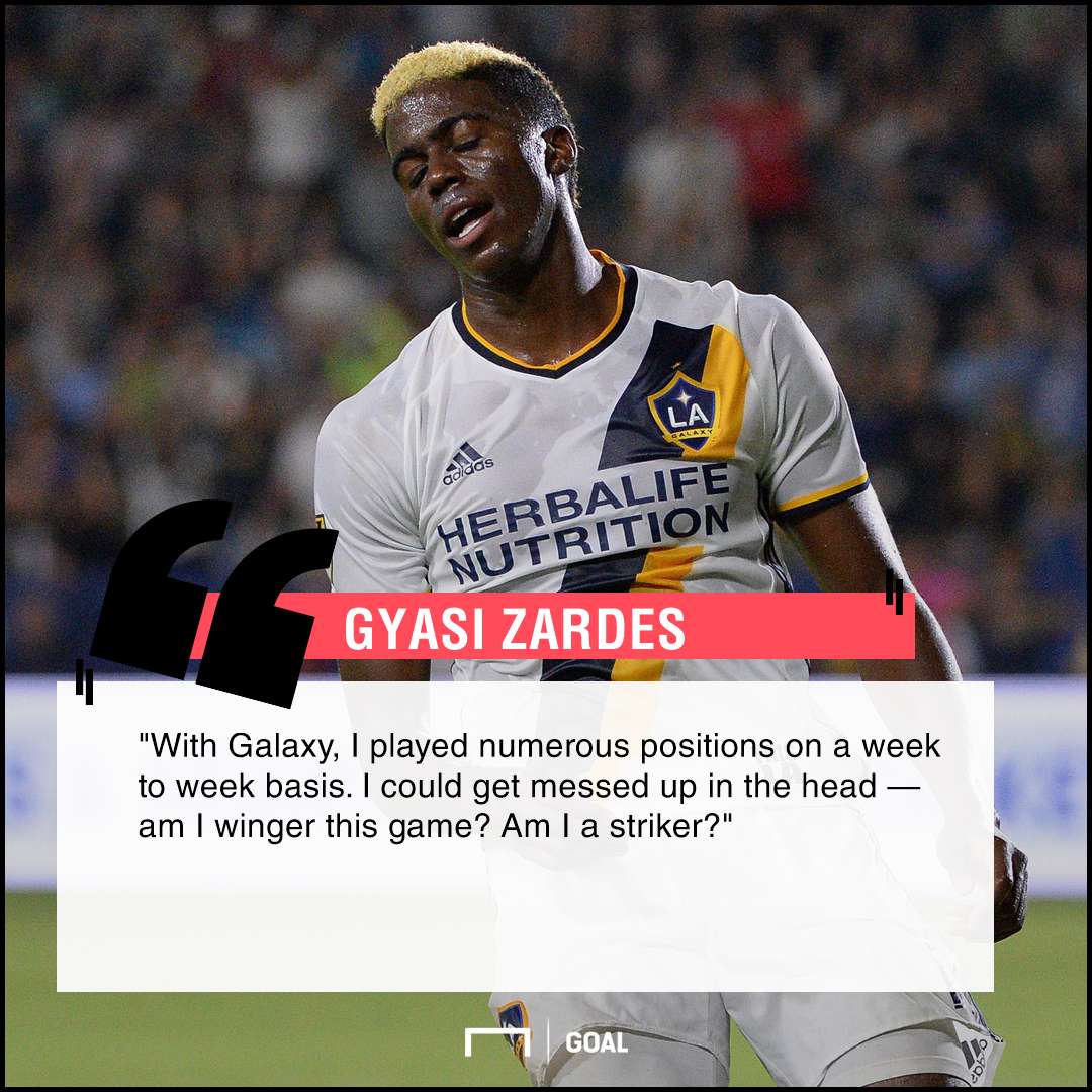 Gyasi Zardes playing surface