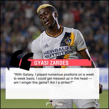 Gyasi Zardes playing surface