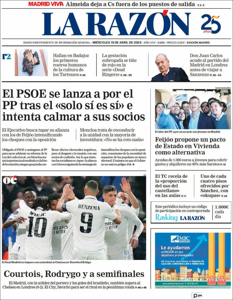 Las portadas 19 de abril 2023