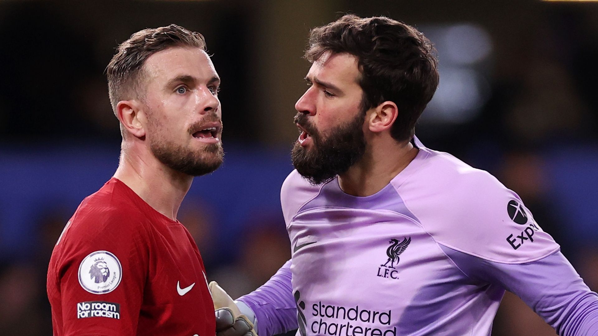 Jordan Henderson and Alisson Becker Liverpool 2023