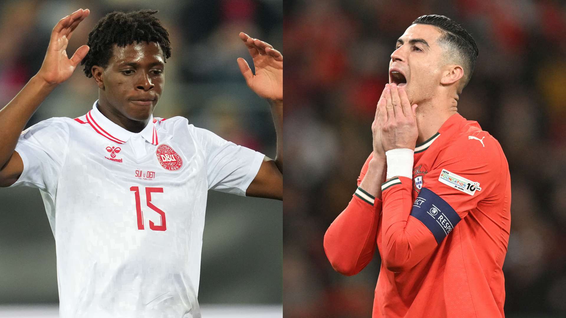 Patrick Dorgu Cristiano Ronaldo Denmark Portugal