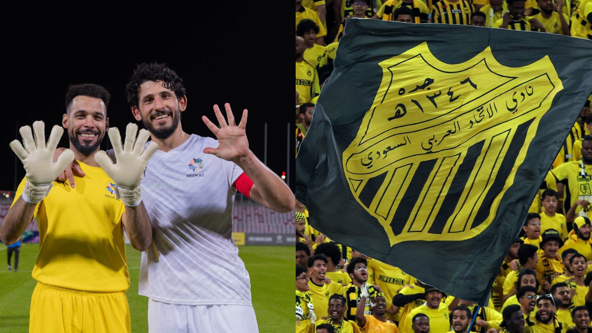 Mustafa Malayekah Ahmed Hegazi Al Ittihad Fans