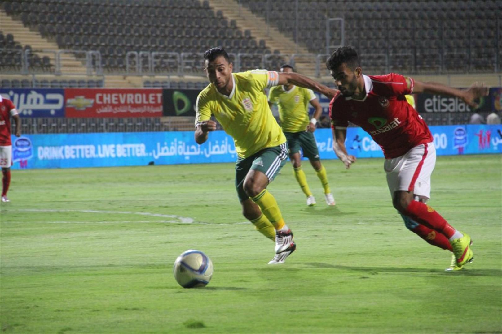 صورة أرشيفية لمواجهة سابقة بين الأهلي والجونة