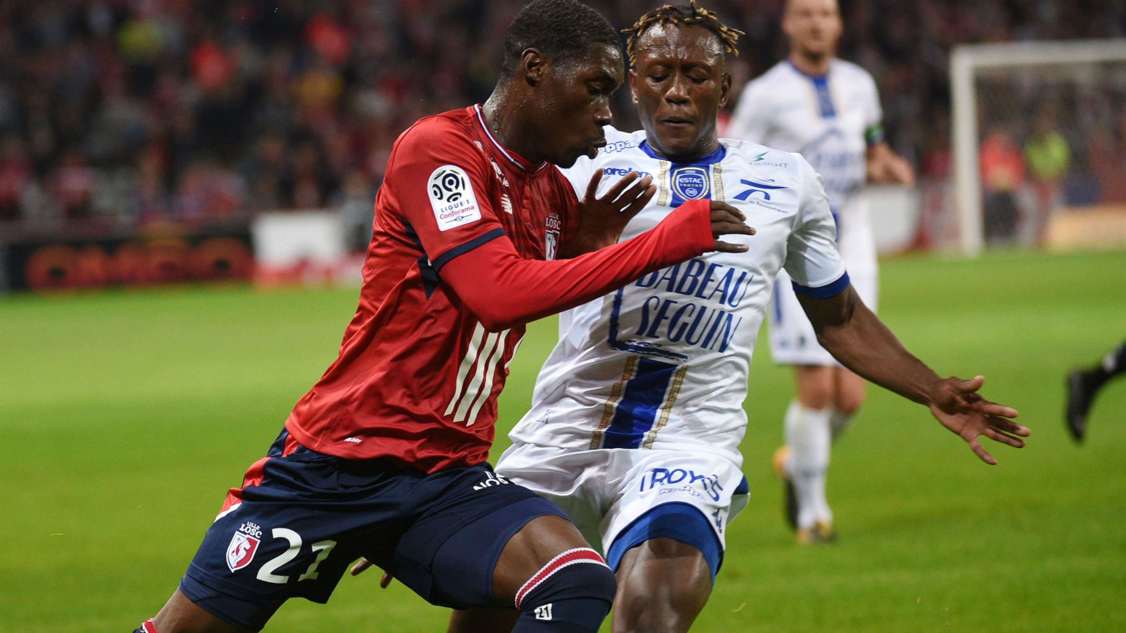 Yves Bissouma Charles Traore Lille Troyes Ligue 1 14102017
