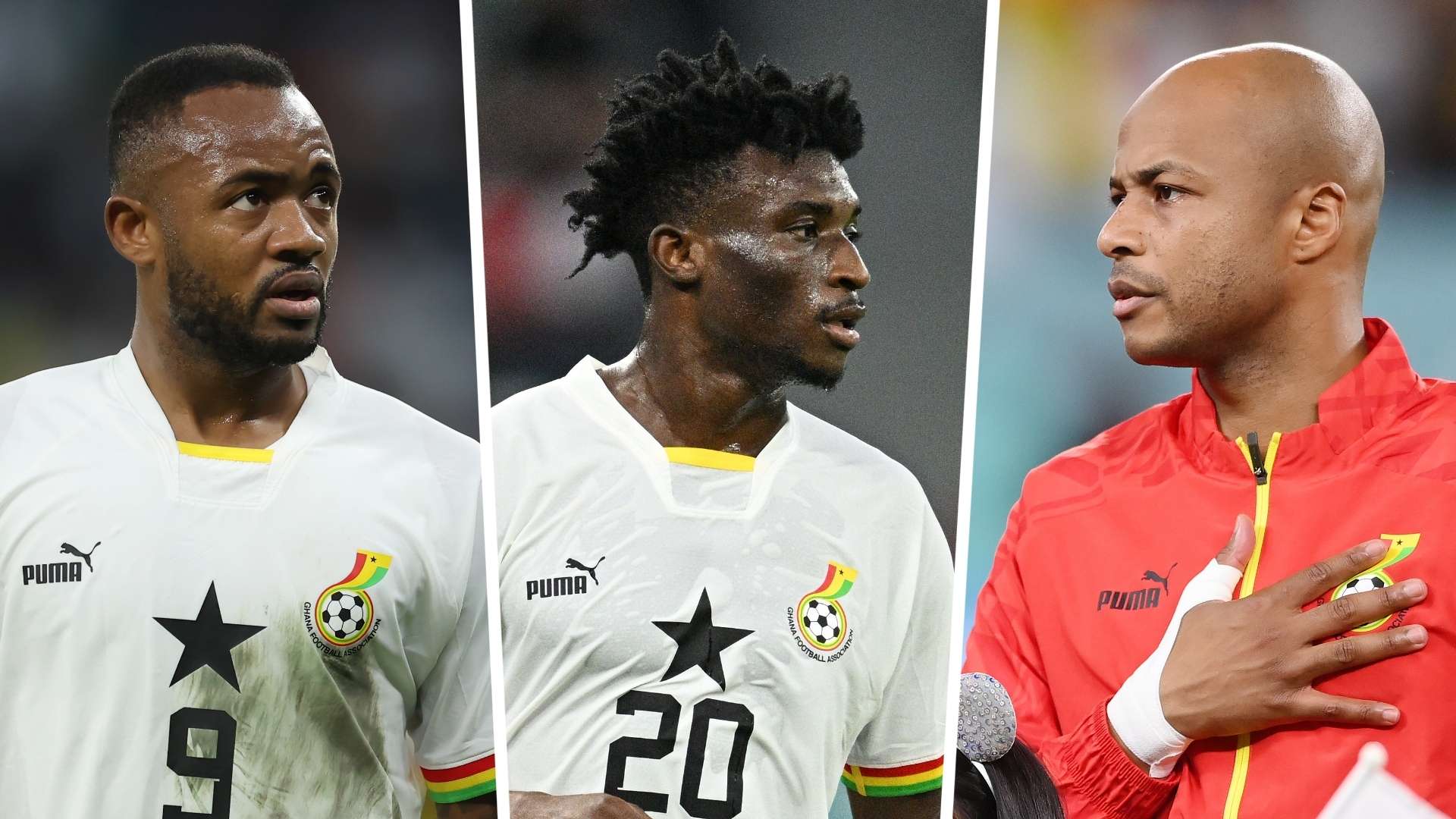 Jordan Ayew, Andre Ayew, Mohammed Kudus of Ghana, 2022