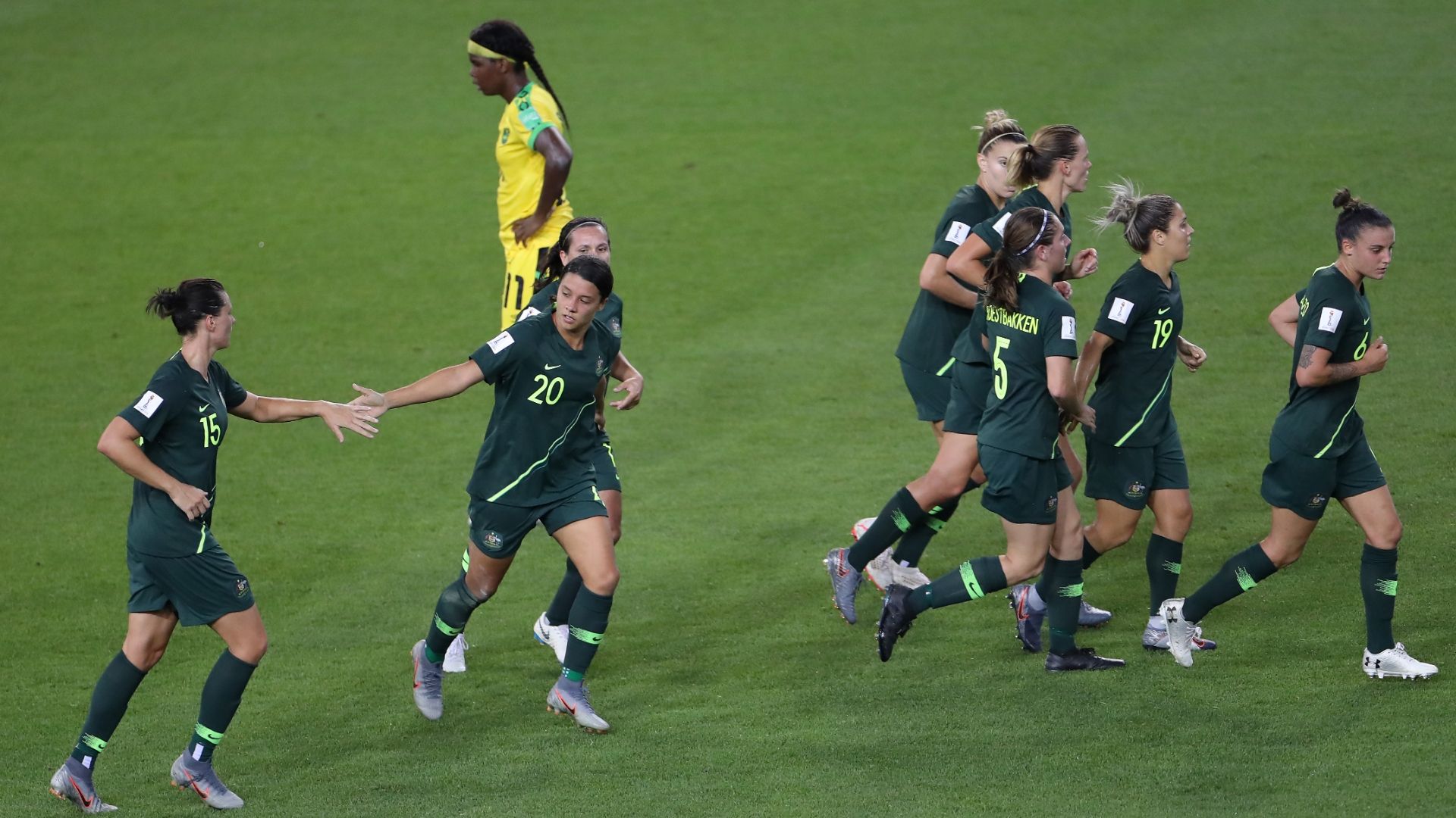 Womens World Cup: Sam Kerr hat-trick guides Australia past Jamaica | Goal.com Australia