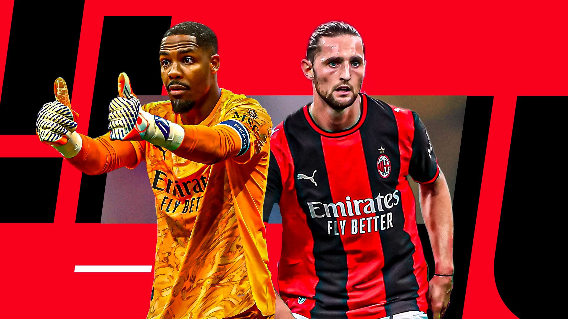 cm grafica maignan rabiot milan