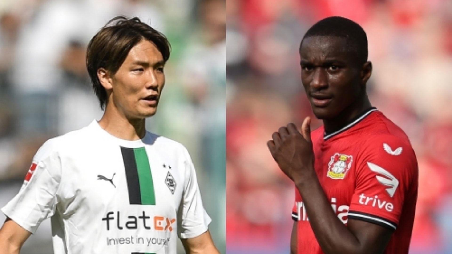 Ko Itakura Borussia MG Moussa Diaby Leverkusen