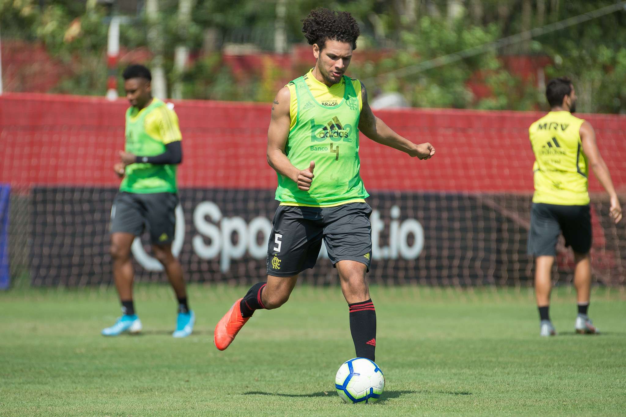 Willian Arão em treino do Flamengo