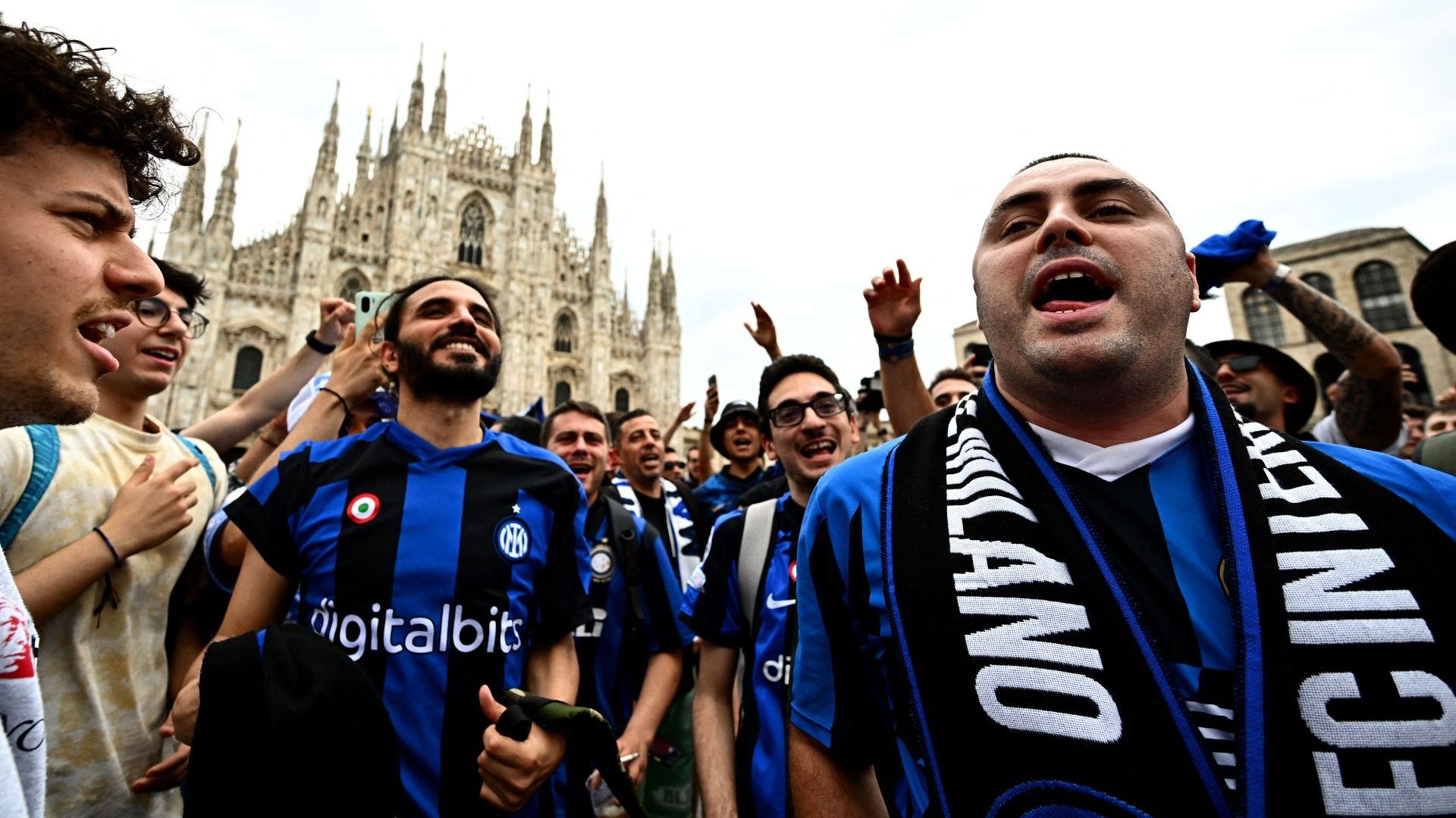 Inter fans Duomo
