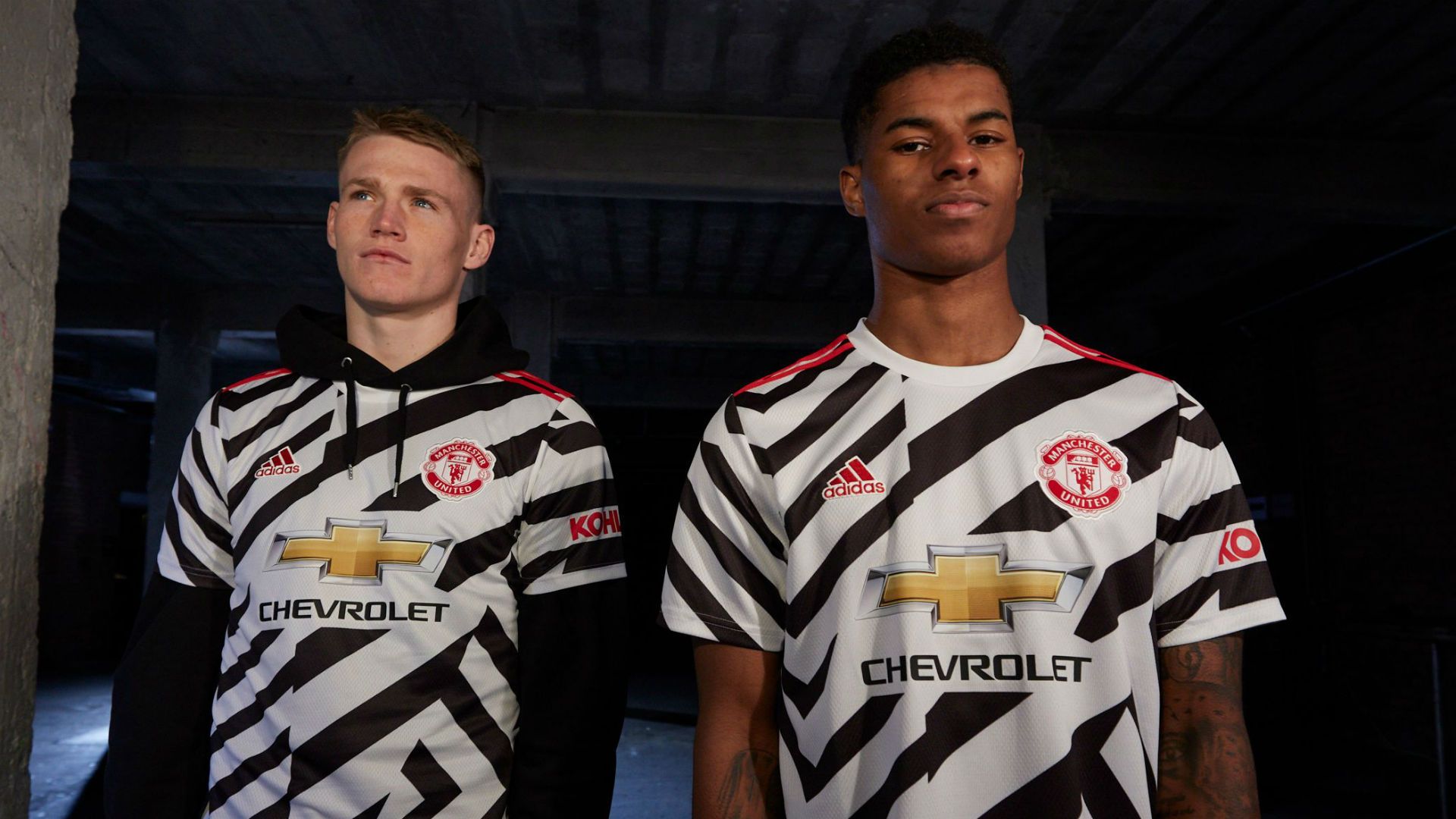 Manchester United third kit 2020-21 Scott McTominay Marcus Rashford