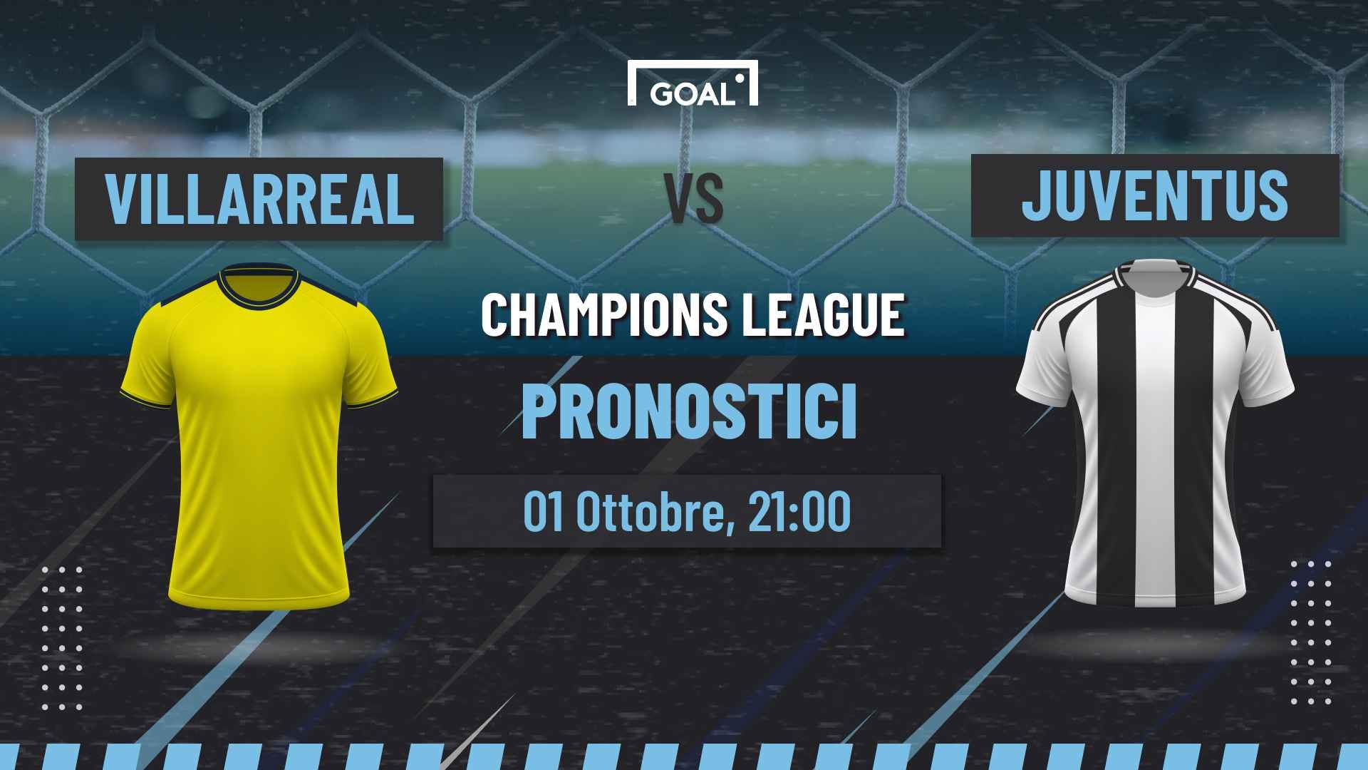 pronostici Villareal - Juventus