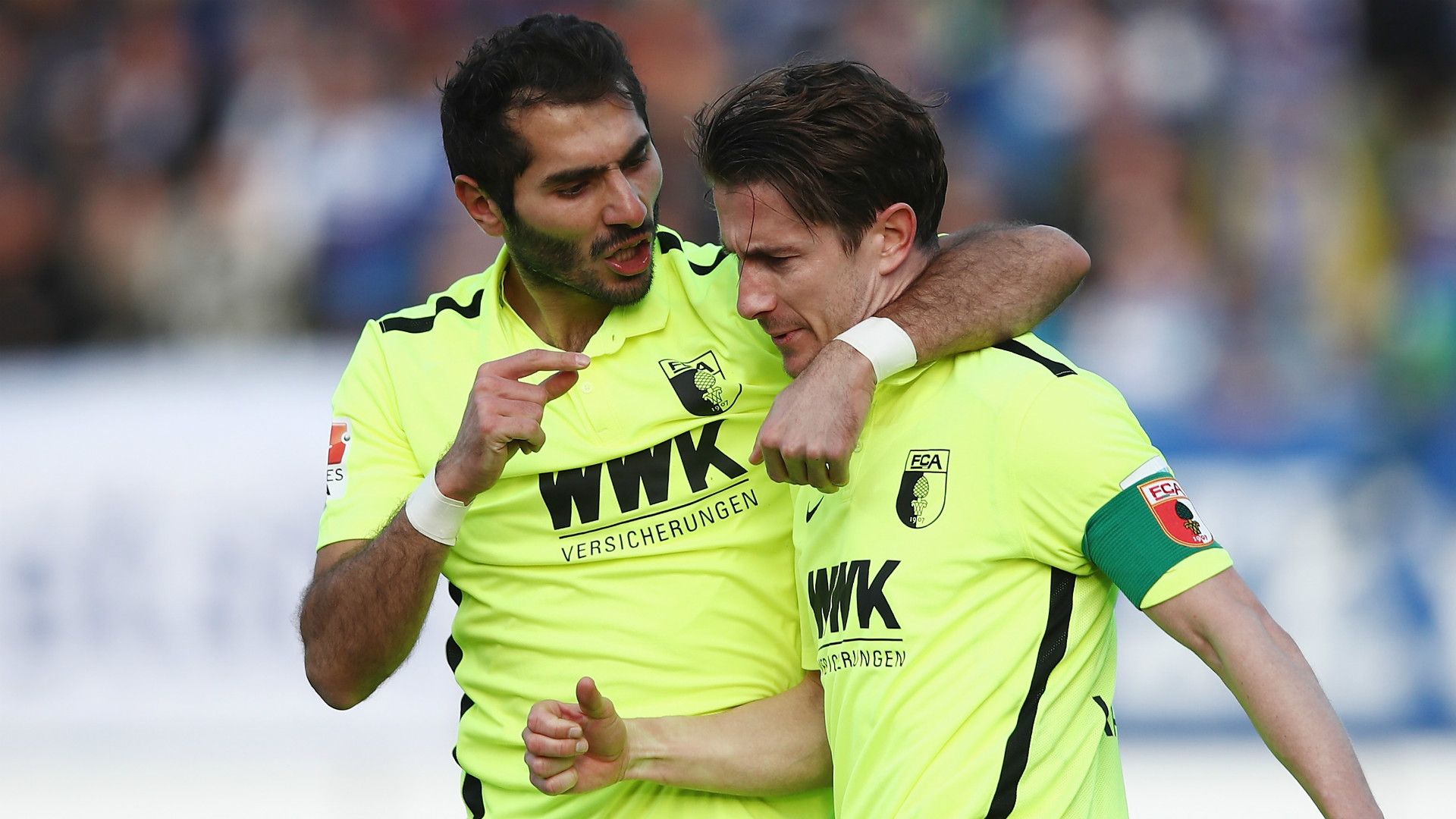 HALIL ALTINTOP PAUL VERHAEGH AUGSBURG GERMAN BUNDESLIGA 25022017