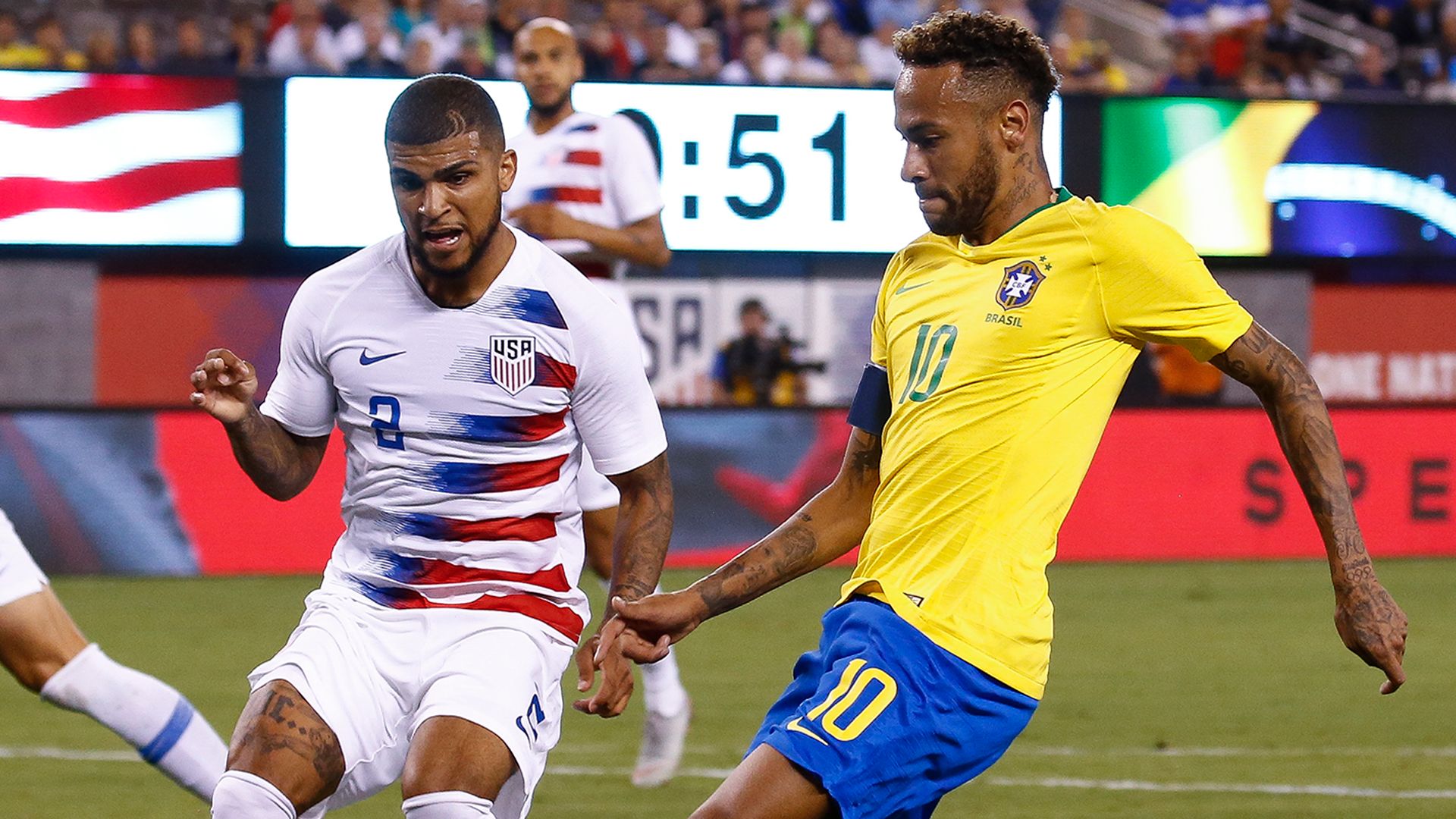 USMNT Brazil Yedlin Neymar 2018