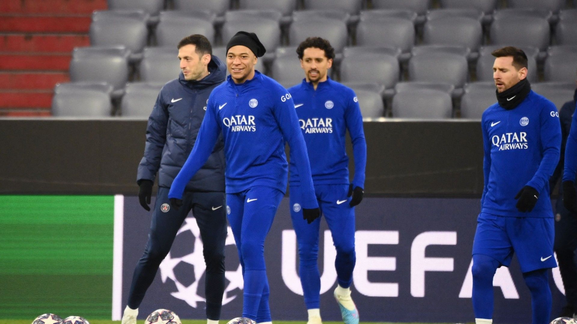 PSG training before Bayern