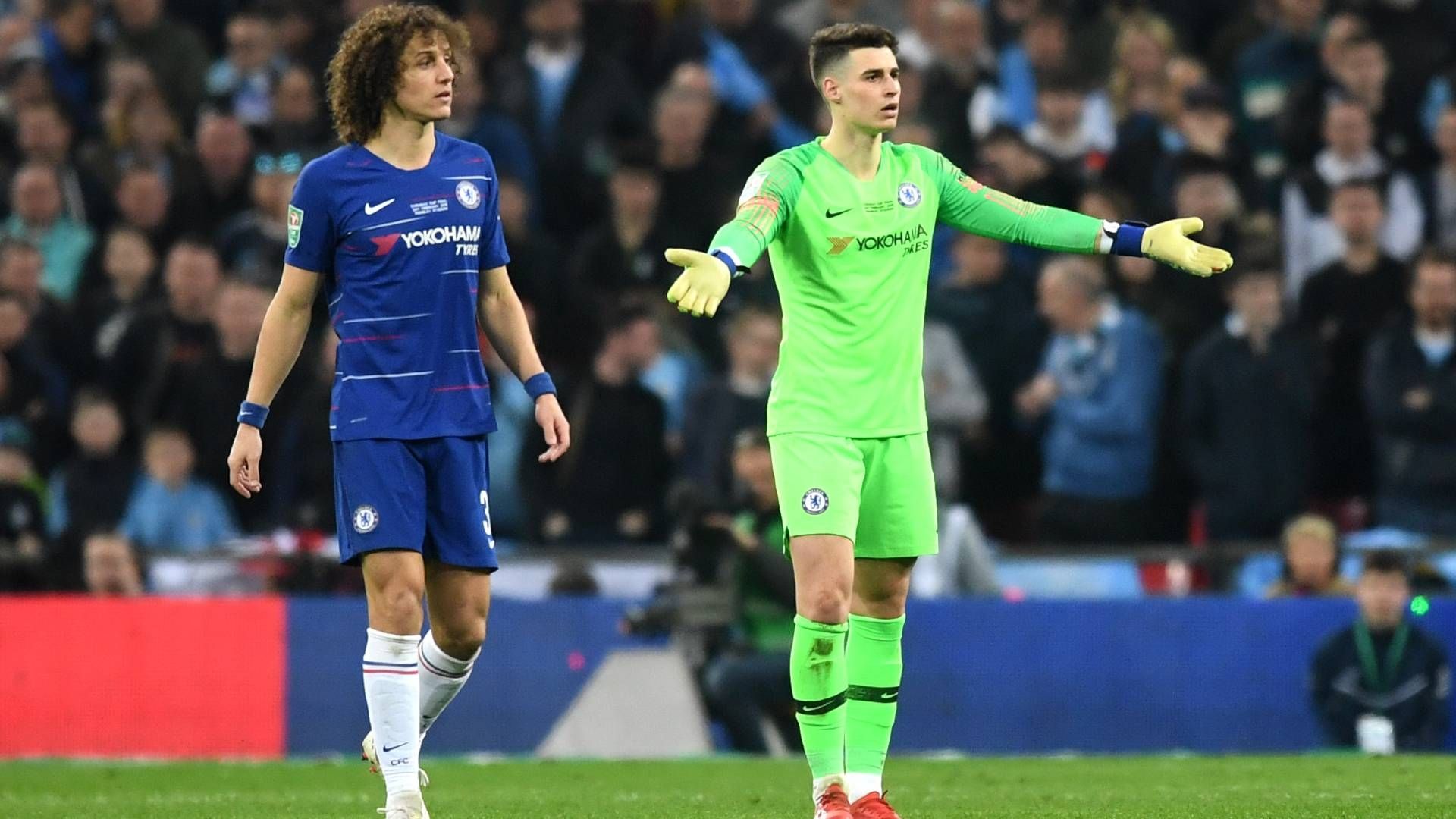 Kepa Arrizabalaga David Lui FC Chelsea 2019 Carabao Cup Finale