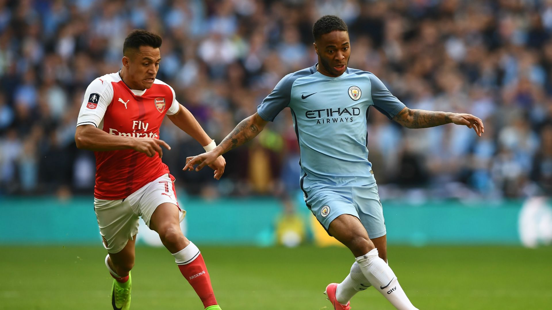 Alexis Sanchez Raheem Sterling Arsenal Manchester City