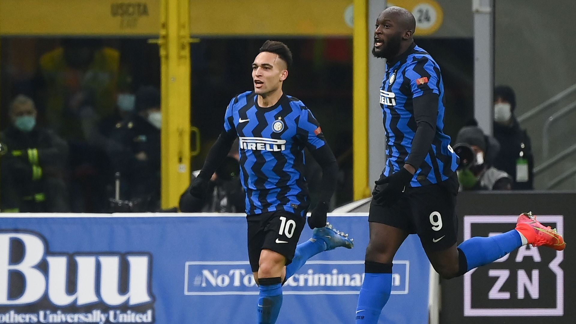 Lautaro Martínez Romelu Lukaku Inter - Lazio