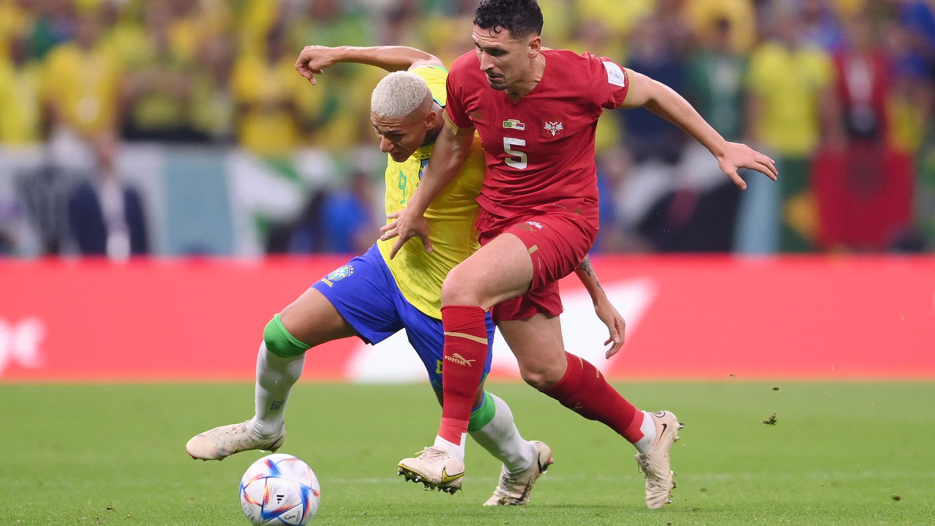 RICHARLISON BRAZIL MILOS VELJKOVIC SERBIA WORLD CUP 24112022