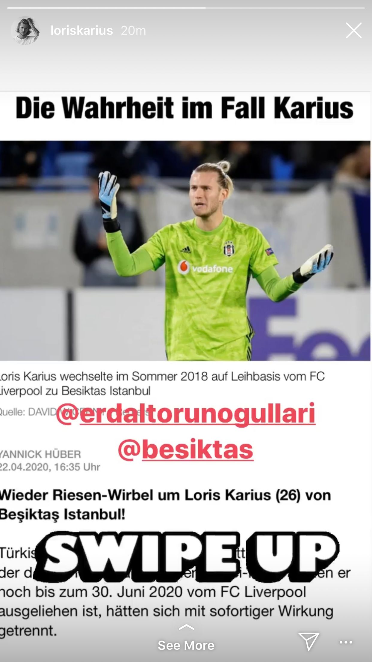 ONLY EMBED karius instagram post