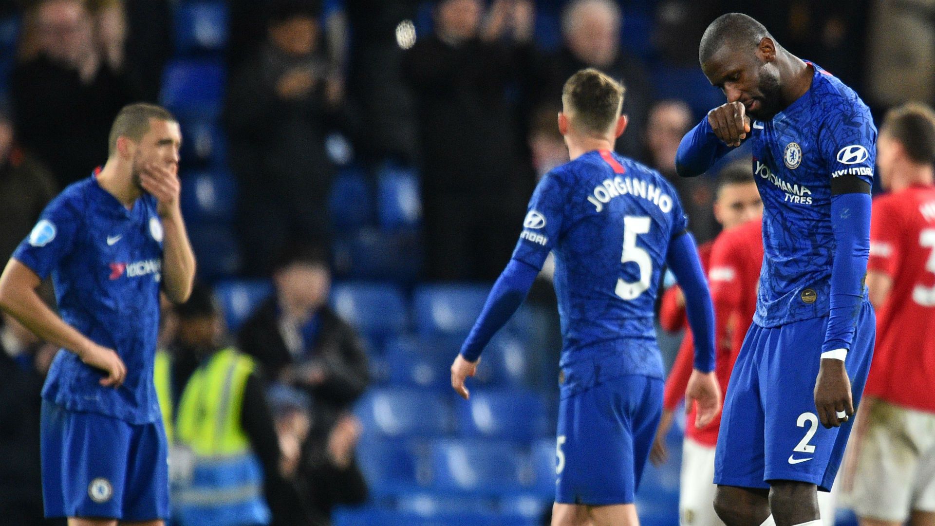 Mateo Kovacic Jorginho Antonio Rudiger Chelsea Manchester United 2019-20