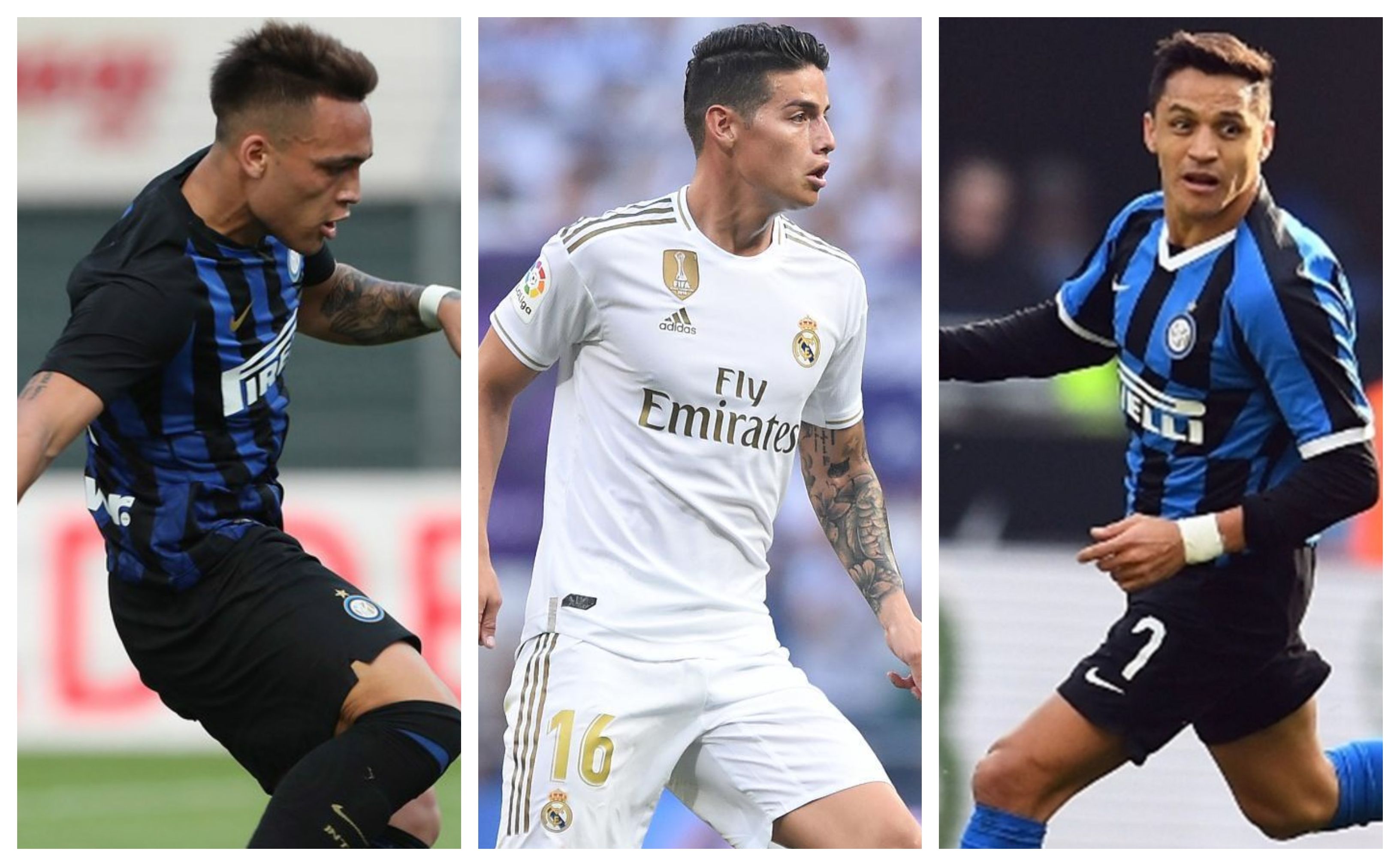 Collage Lautaro, James, Alexis