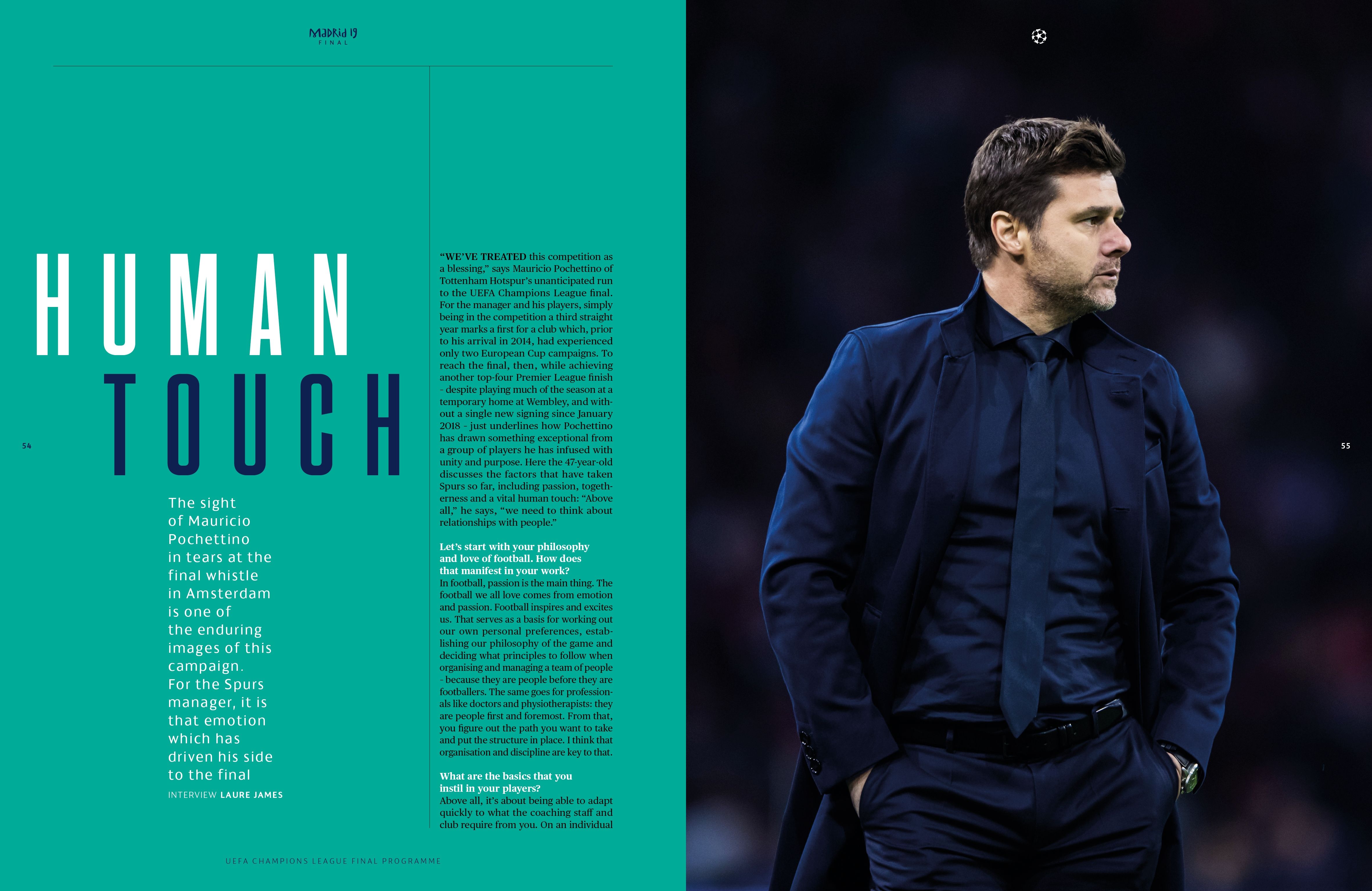 Uefa Champions League official program pages